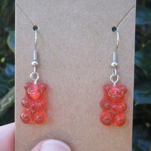 Red Gummy Bear Earrings